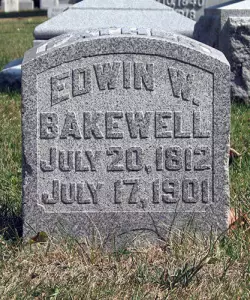 Edwin Bakewell headstone