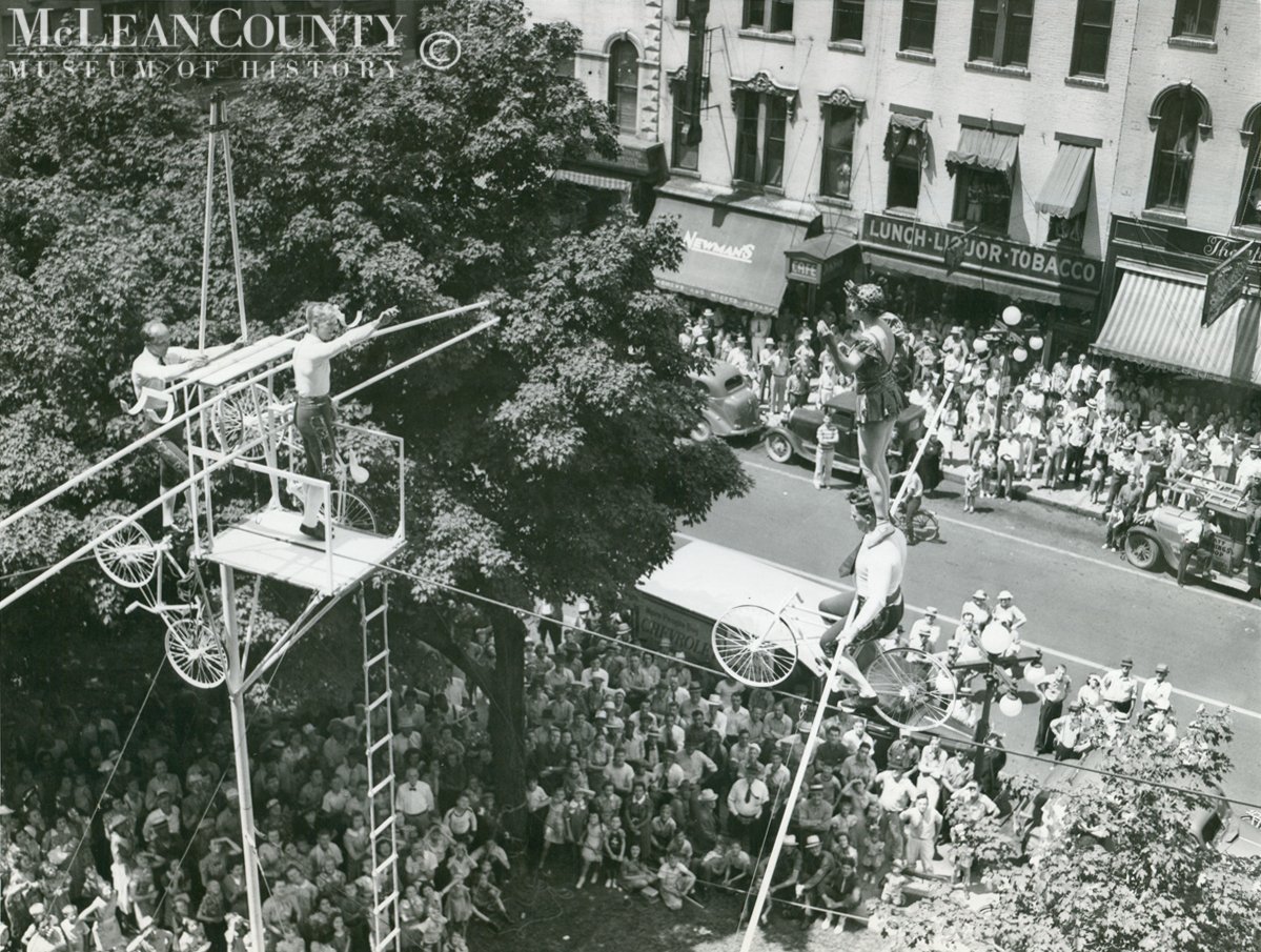 Photo of the Week, 91: High-Wire Act on the Square, 1939