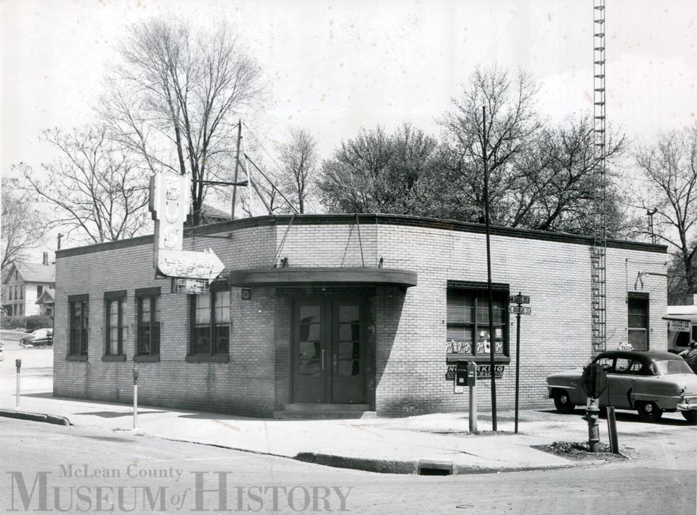 Bloomington bus station, 1956.