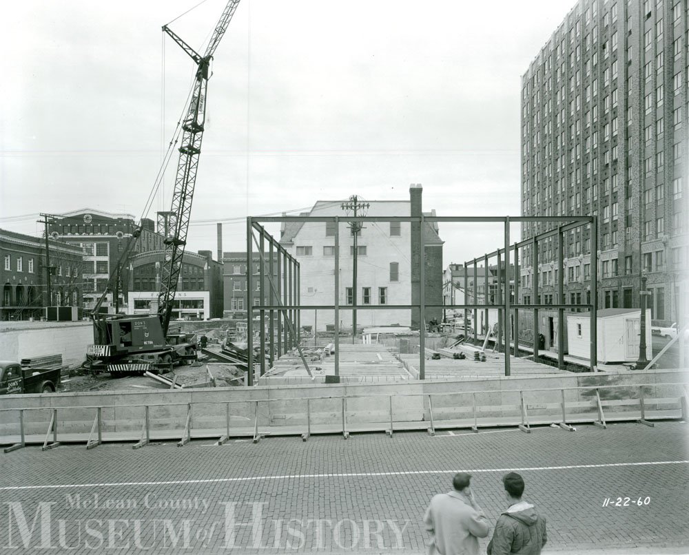 Construction of Corn Belt Bank, 1961.