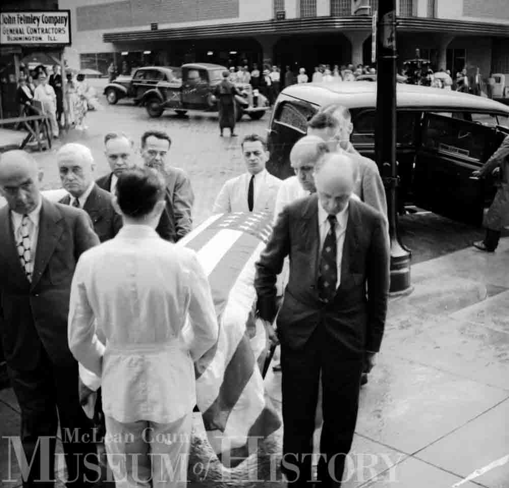 Funeral procession for Joseph Fifer, 1938.
