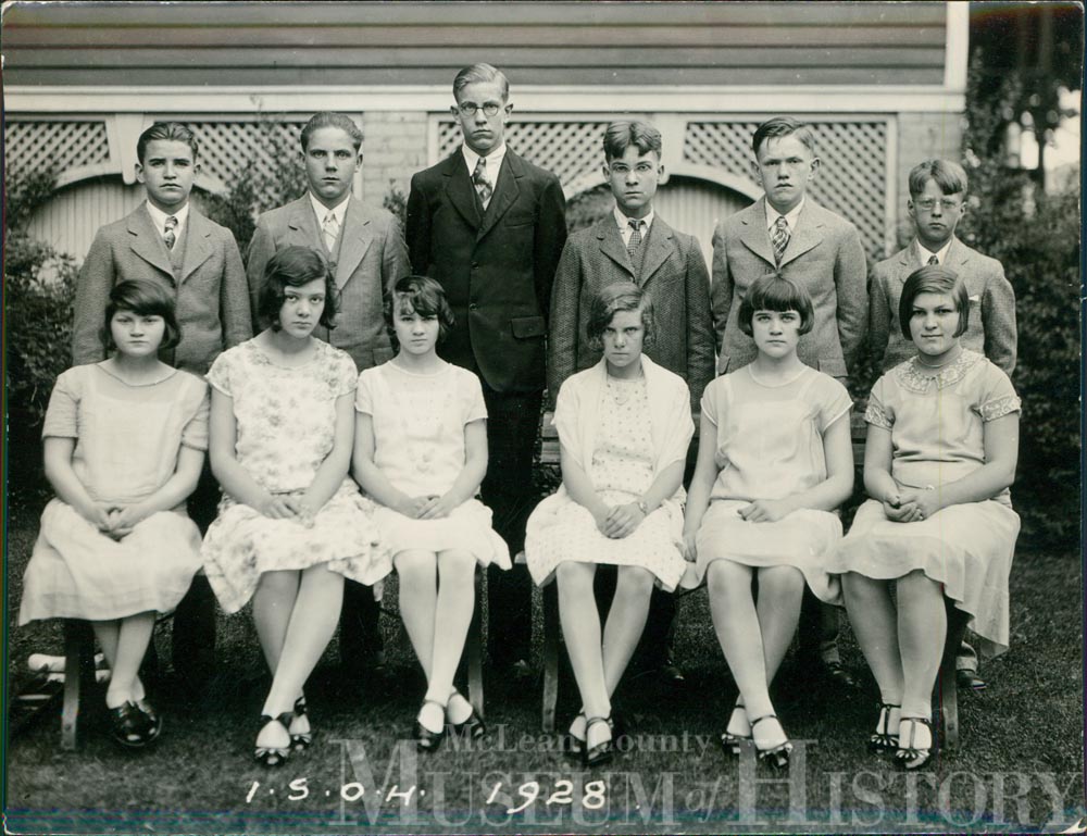 Illinois Soldiers' and Sailors' Children's School eight grade graduates, 1928.