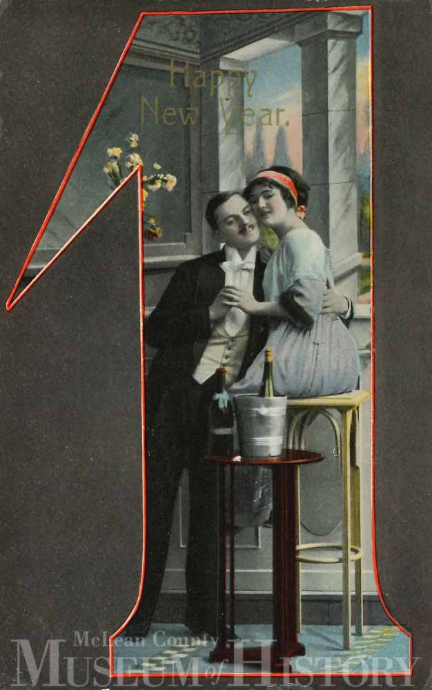 New Year's Day card, 1914.