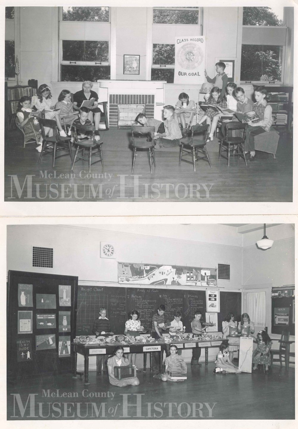 Classroom photos, 1946.