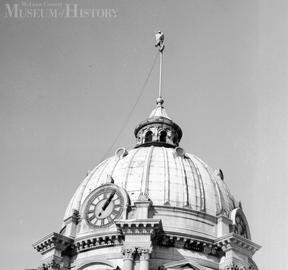 Dome of the McLean County Courthouse- Currently McLean County Museum of History