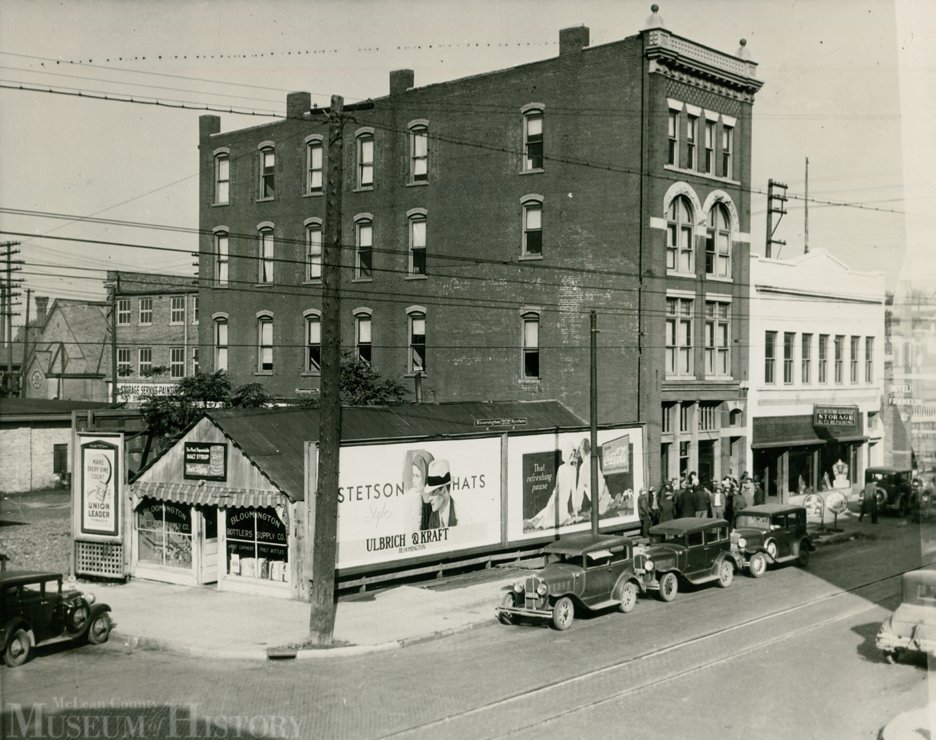 Seen here is the 100 block of N. Madison St. in 1931